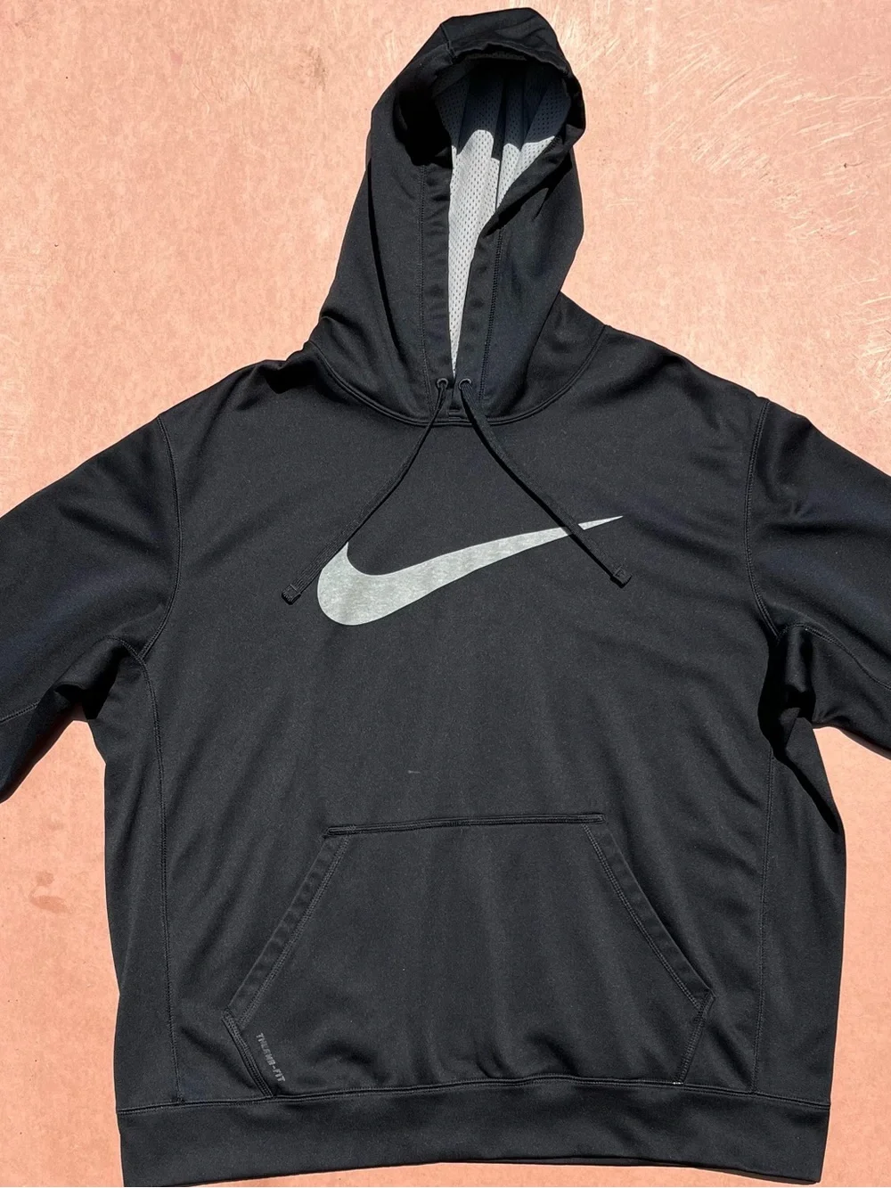Nike Therma-FIT Black Big Swoosh Hoodie Men’s XL